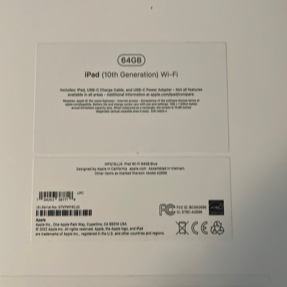 IPad 10th Generation 64GB